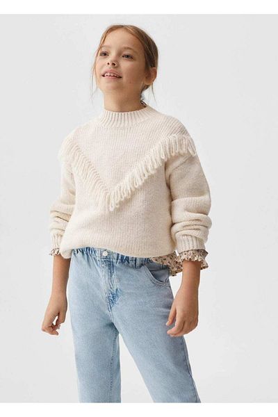 MANGO Kids Blugi Albastru Pentru Copii