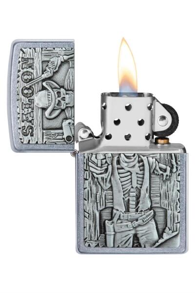 Zippo 207 Saloon Skull Emblem Çakmak