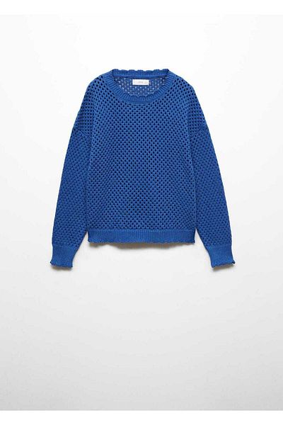 MANGO Kids Pulover Albastru Pentru Copii