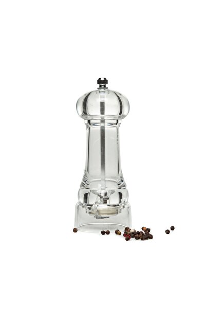Metaltex Acrylic Spice Grinder Has a Distinctive and Transparent Appearance, 16 cm Tall.