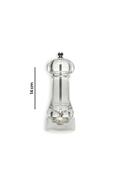 Metaltex Acrylic Spice Grinder Has a Distinctive and Transparent Appearance, 16 cm Tall.