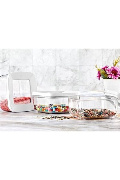 VİP AHMET 250 Ml Mica Vacuumed 3-Piece Storage Food Container Set