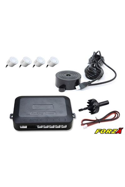 OEM E20 Model Parking Sensor - White Sot with Sound and Warning