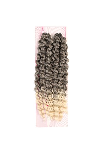 KONAK PERUK Afro Hair Wave - Nice Bulk, Brown/Platinum Ombreli