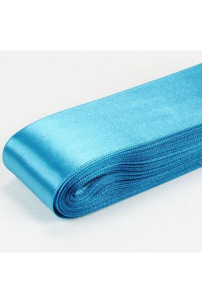 Partivitrini Turquoise Color Satin Ribbon 4 CmX 10 Meters