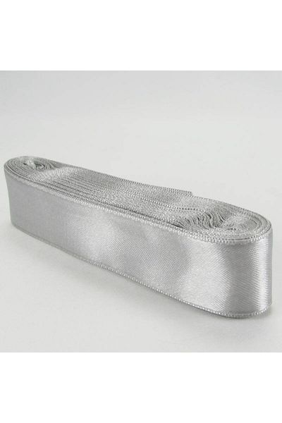 Partivitrini Silver Gray Satin Ribbon 3 CmX 10 Meters