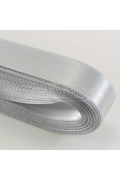 Partivitrini Silver Gray Satin Ribbon 2 CmX 10 Meters