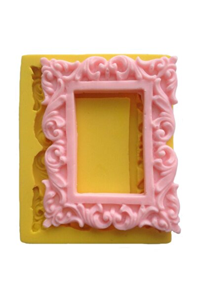 Partivitrini Barok Oyma Desenli Dikdörtgen Çerçeve Şeklinde Silikon Pasta ve ...