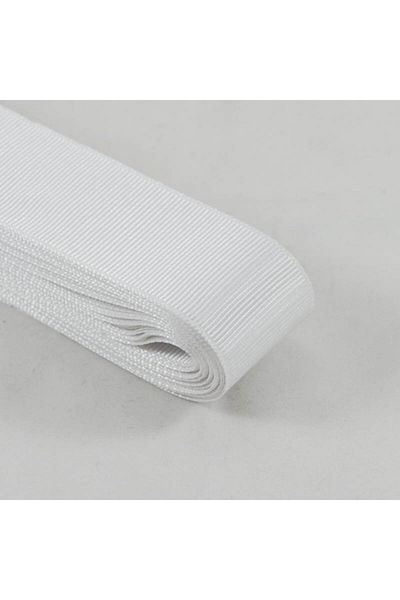 Partivitrini White Grosgrain Ribbon 3 cmX 10 Meters