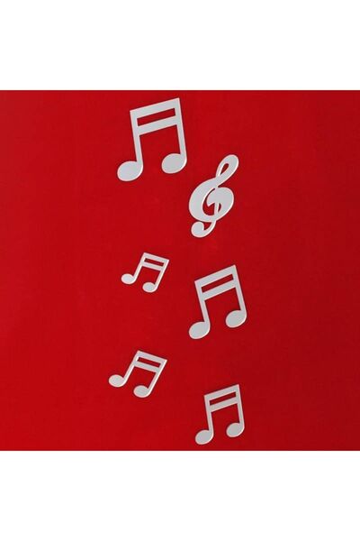 Genel Markalar Parti Vitrini Pleksi Ayna Dekoratif Nota Ve Sol Anahtarı Duvar...