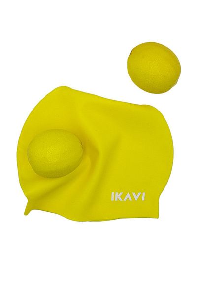 İKAVİ Silicone Bonnet High Quality Pool And Sea Swimmer Cap