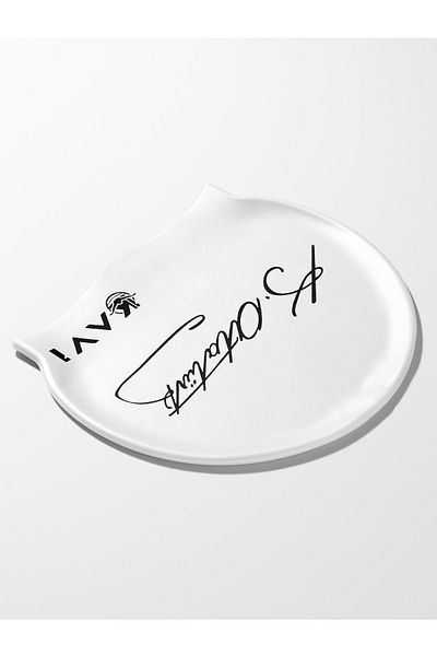 İKAVİ Atatürk Signature Printed White Silicone Bonnet