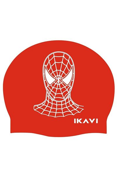 İKAVİ Spiderman Printed Silicone Bonnet