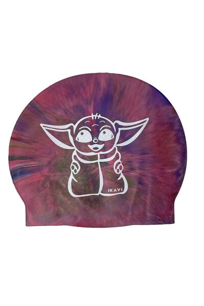 İKAVİ Зоряні війни Йода з принтом Космічний силіконовий надувний матрац для моря та басейну