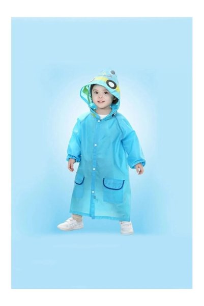 STLIFE Waterproof School Raincoat, Children's Raincoat, Blue Color Children's...