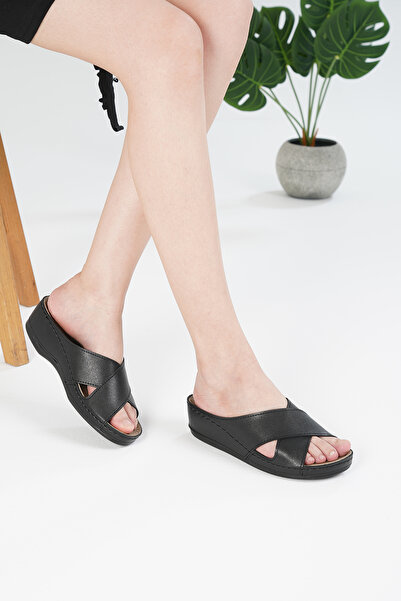 MİRATERLİK ORTOPEDİK TERLİK VE AYAKKABI Γυναικείες ορθοπεδικές παντόφλες Mira - Μαλακές και άνετες, καθημερινές παντόφλες για τικλό τακούνι