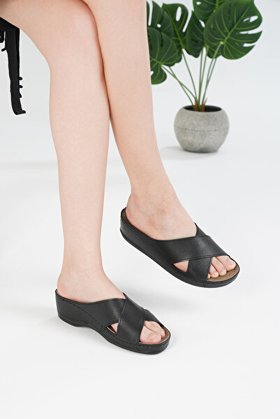 MİRATERLİK ORTOPEDİK TERLİK VE AYAKKABI Γυναικείες ορθοπεδικές παντόφλες Mira - Μαλακές και άνετες, καθημερινές παντόφλες για τικλό τακούνι