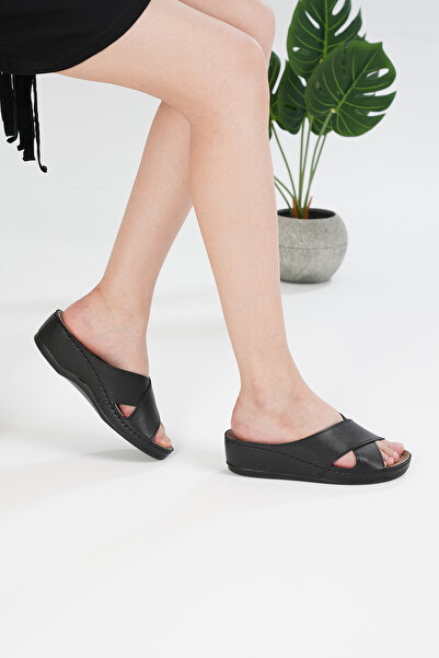 MİRATERLİK ORTOPEDİK TERLİK VE AYAKKABI Γυναικείες ορθοπεδικές παντόφλες Mira - Μαλακές και άνετες, καθημερινές παντόφλες για τικλό τακούνι