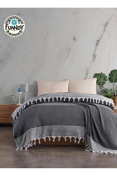 FUNNDY 160x230 Cm Single Pique Antique Pattern Roman