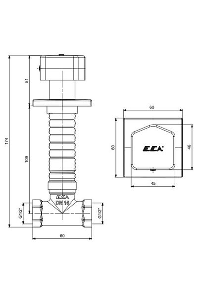 Eca Royal Built-in Intermediate Cut Valve -102151026