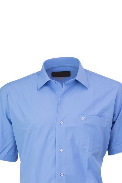 Oppland Ανδρικό πουκάμισο Premium Cotton - Κοντό μανίκι με τσέπες, χαλαρή εφαρμογή