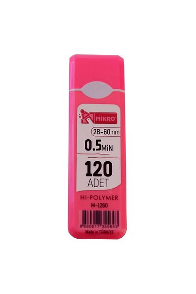 Mikro Pink 2B-60Mm Ultra Flexible Pencil - Licensed with 120