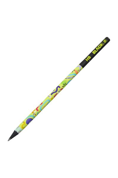 Adel 12 Pieces Blackline Mosaic Round HB Pencil