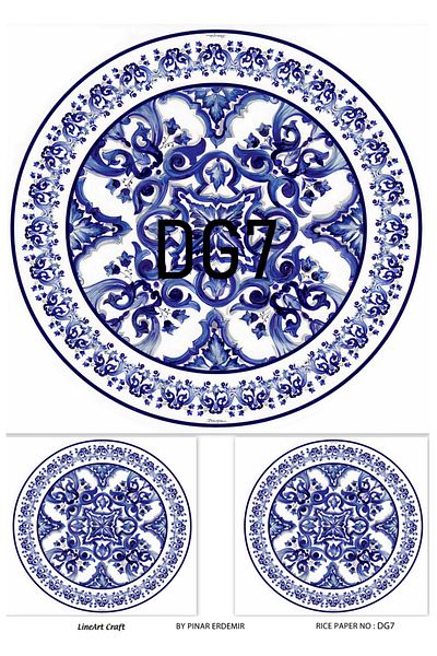 LİNEART Brass Decopage Paper LineArt - LA-DG7