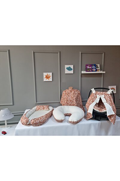 Yuar Baby 5li Babynest Seti - Pike Kumaş Kombini