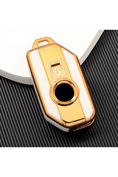 AYZ GARAGE BMW TPU Cream Motorcycle Key Case Cover