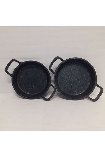 gülsan 20-22 cm Cast Iron Granite Sahan Set of 2