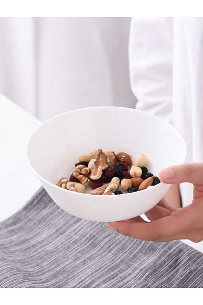 Luminarc Carine Tempered 14 Cm 6-Piece White Snack & Chips Bowl.