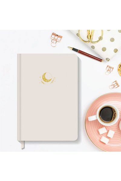 AKILLICA Notebook Hard Cover Dotted Notebook 13.5x20 Cm Hardcover Notebook Beige