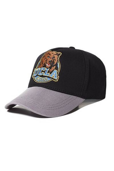 UCLA Huntin Black Baseball Cap Embroidered Unisex Hat