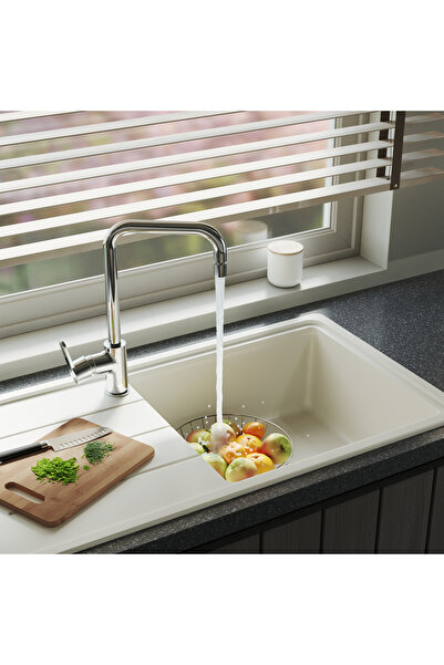 Adell Lento Articulated Kitchen Sink Faucet - Bright Chrome