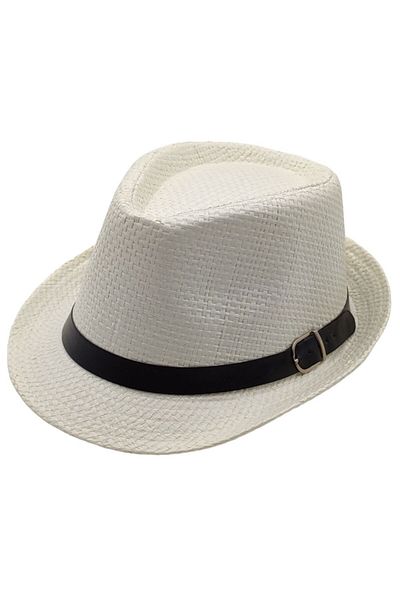 AXE SPORTSWEAR Pălărie Fedora din paie - Cureaua de vară, detaliu panglică, pălărie de paie de protecție solară