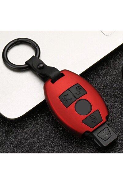 AYZ GARAGE Mercedes-benz Kırmızı Kadife Anahtar Kılıfı 3 Tuşlu (ESKİ KASA)