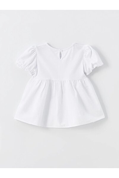 LC Waikiki LCW Baby - Μπλούζα με κοντό μανίκι με λαιμόκοψη για κοριτσάκι