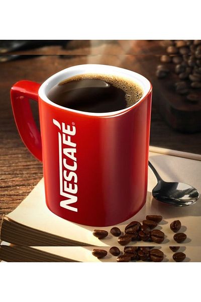 Nescafe كوب قهوة نسكافيه أحمر - موديل كوب