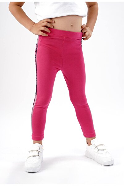 Lovella Colanți lungi pentru fete fucsia - bumbac și lycra