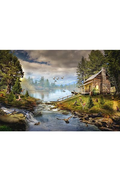 Phoenix 1000 Piece Puzzle Jigsaw Puzzle Magnificent Nature, Forest