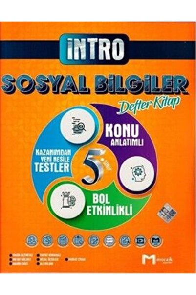Mozaik Yayınları 5. Sınıf Sosyal Bilgiler Intro Defter Kitap 2024-2025
