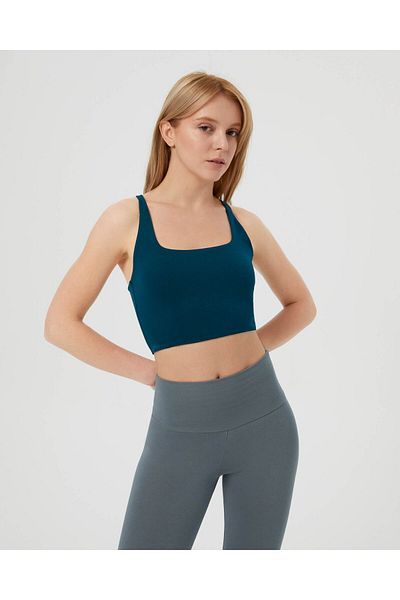 Ayma Active Sutien sport pentru înot cu ulei, guler pătrat, yoga, pilates