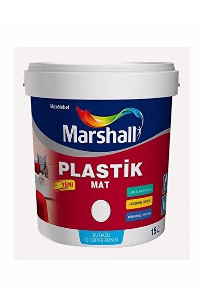 Marshall Plastik Mat Silinebilir Iç Cephe Boyası Damla Sakızı 15lt 20kg