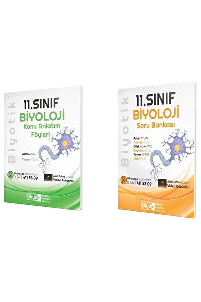 Biyotik Yayınları Biyotik 11. Sınıf Biyoloji Soru Bankası Konu Anlatım Föyler...