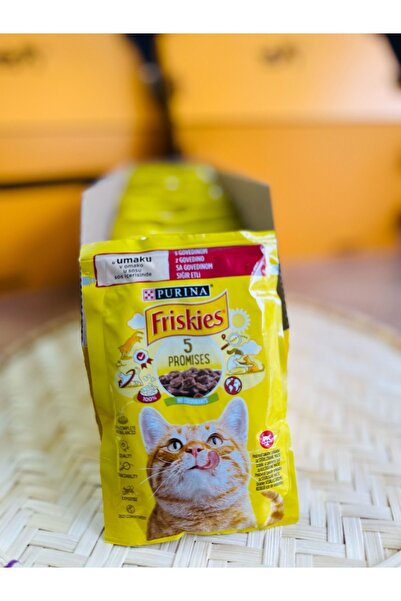 Friskies FRİSKİES SIĞIR ETLİ KEDİ YAŞ MAMA