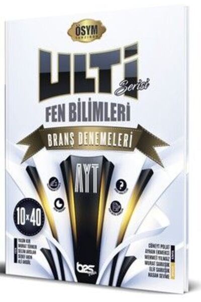 Bes Yayınları Ulti Yayınları Ayt Fen Bilimleri 10 X 40 Branş Denemeleri 2024-...