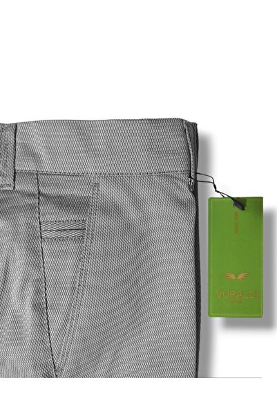 VURALDİ COLLECTION Men's Linen Trousers - Cotton, Classic Fit, Regular Leg