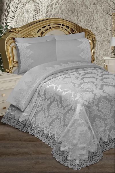 Çeyiz Diyarı Flame Pique Set 6 Pieces Gray