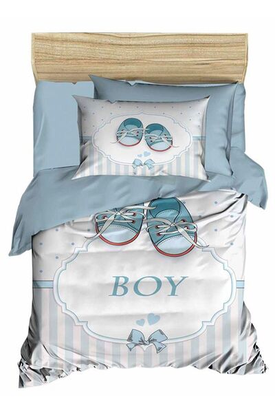 Çeyiz Diyarı Digital Printed 3D Baby Duvet Cover Set Water Green